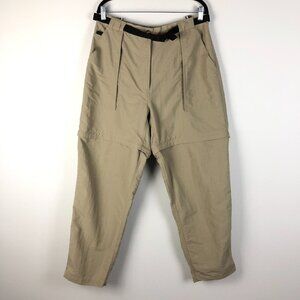 North Face Cargo Convertible Hiking Pants Shorts Men XL Tan Nylon 30"
